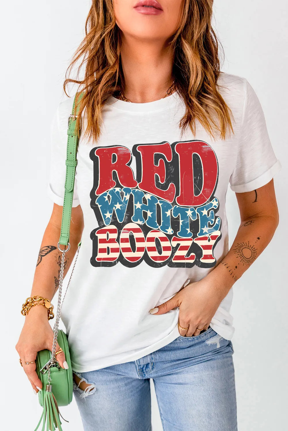 Graphic Round Neck Short Sleeve T-Shirt