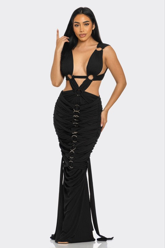 Mystique Pleated Gown