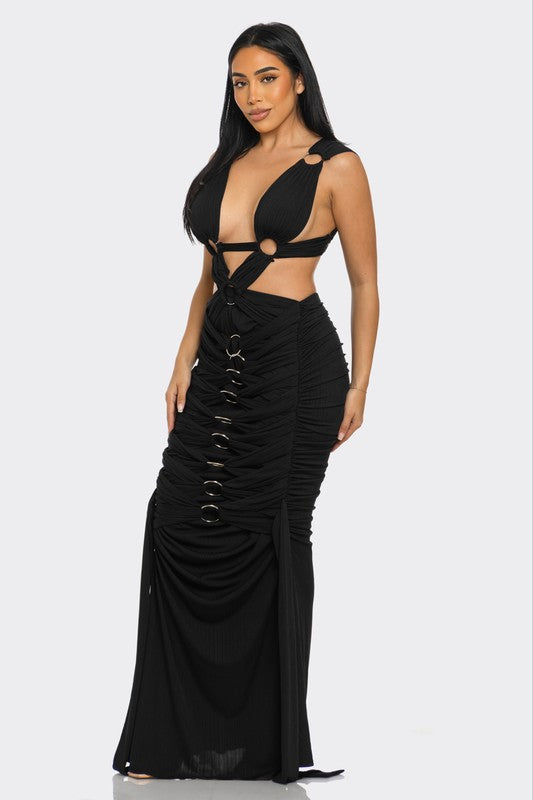 Mystique Pleated Gown