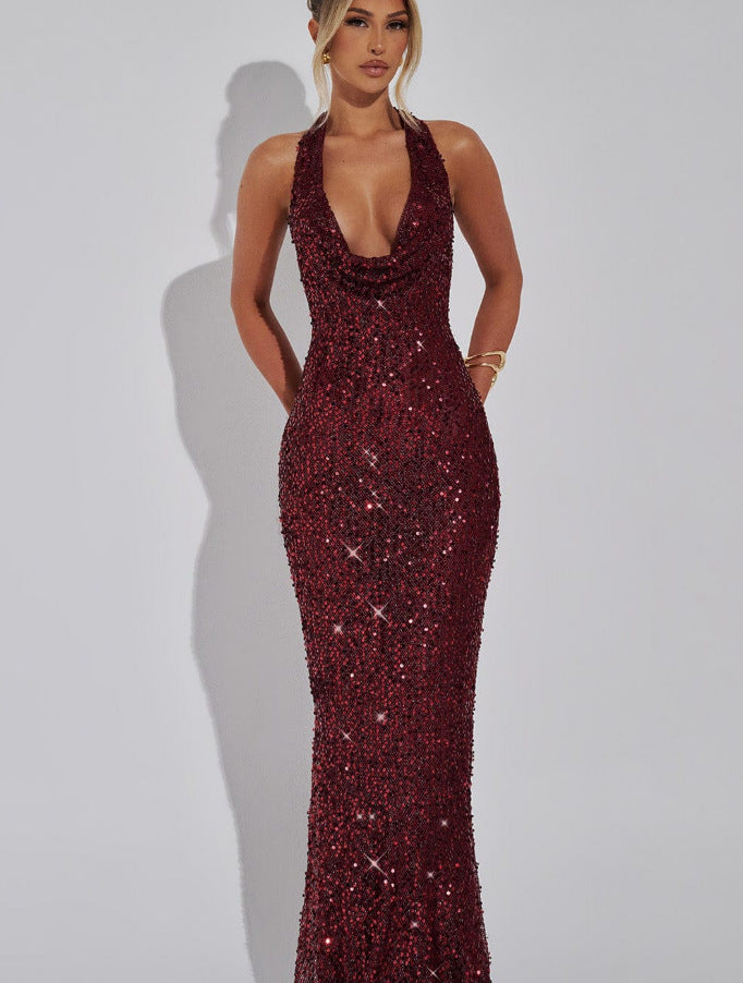 Womens Sequined Dress